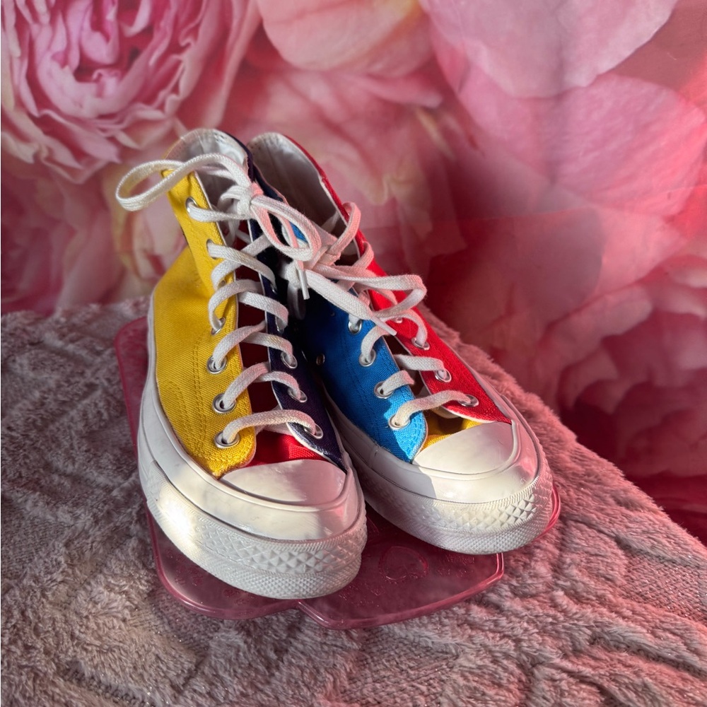 Colorful Converse Tyler the Creator High-Top Sneakers - Golf Wang size 8